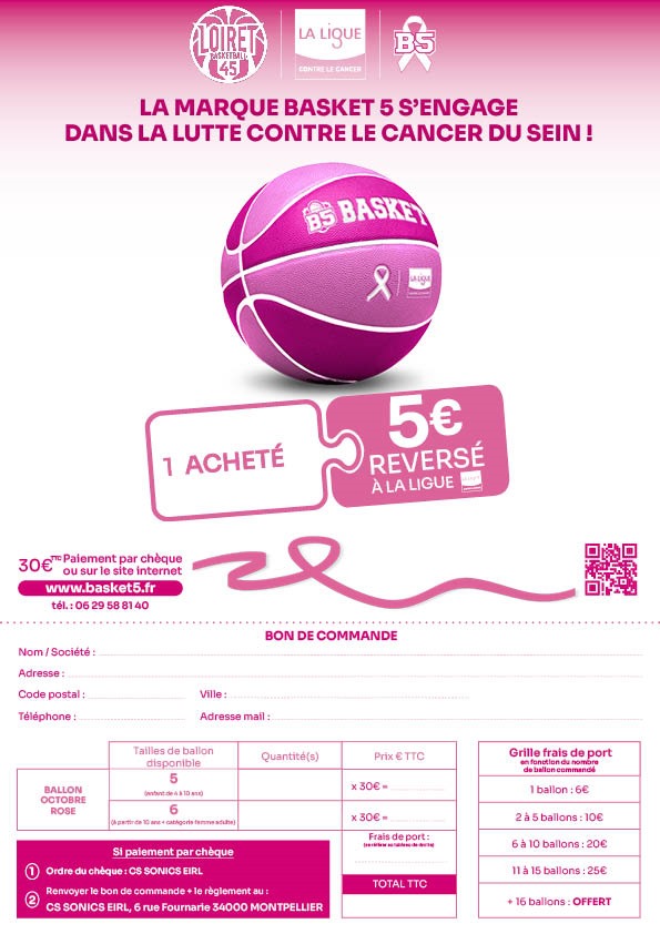 Ballons octobre rose.