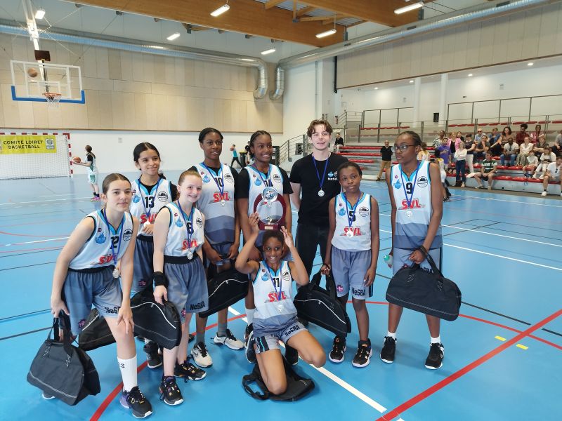 Trophée du Loiret U13F - CTC Necotin BA/ St Jean le Blanc contre OLBA. - Victoire CTC Necotin BA/ St Jean le Blanc 41 à 39