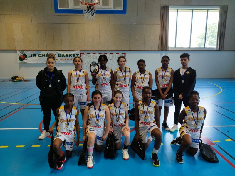 Trophée du Loiret U13F - CTC Necotin BA/ St Jean le Blanc contre OLBA. - Victoire CTC Necotin BA/ St Jean le Blanc 41 à 39
