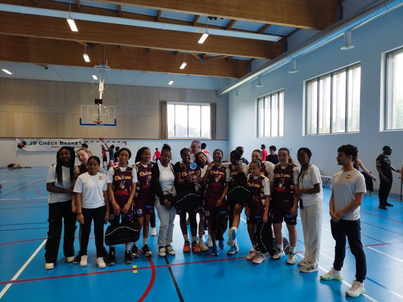 Trophée du Loiret U15F - ES Ormes contre OLBA - Victoire OLBA 53 à 58